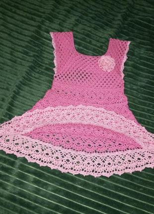 Яркое платье - розовая мечта6 фото