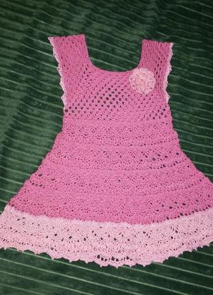 Яркое платье - розовая мечта3 фото