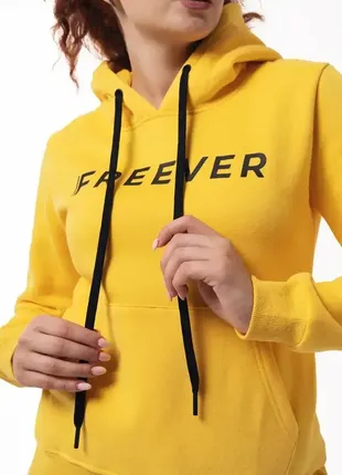 Спортивний костюм трійка жіноча freever wf 5611 жовтий7 фото
