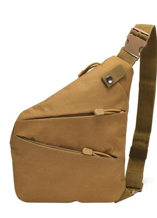 Рюкзак тактичний на одне плече aokali outdoor a38 5l sand