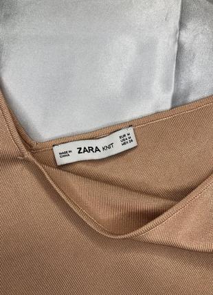 Майка базовая zara персикового цвета размер m2 фото