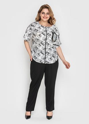 Костюм muar гавана 50 разные цвета ч/б листья 0150