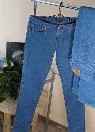 ❤️нові! levis 🔥100% котонові джинси базові скіні класичні темно-сині штани для дуже худих!😱👖5 фото