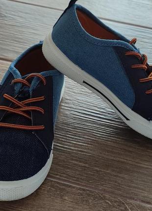 Дитячі снікерси кросівки 16 см carter's кеди denim sneakers