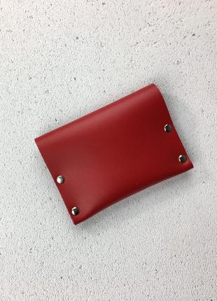 Міні гаманець з натуральної шкіри, мини-кошелек, hand made.3 фото