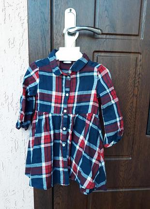 Стильное клетчатое платье h&m