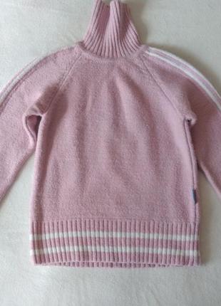 Спортивний жіночий светр в білу смужку