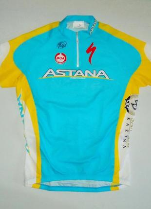 Велофутболка moa astana pro team specialized italy велоформа jersey (6-2xl)