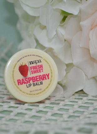 Фирменный клубничный бальзам для губ nspa fresh sweet raspberry lip balm