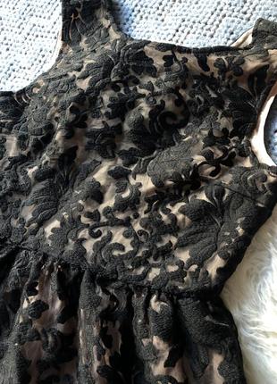 Сукня міді з вишивкою на органзі boohoo р.10/127 фото