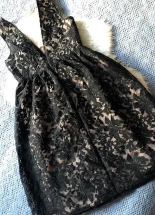 Сукня міді з вишивкою на органзі boohoo р.10/128 фото