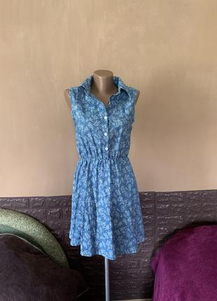 Коротенька сукня плаття розмір xs s коттон2 фото