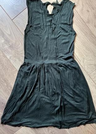 Льняное платье massimo dutti
