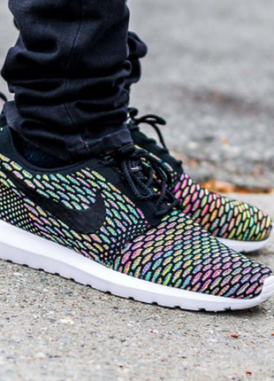 Кроссовки nike roshe run flyknit размер eur-46/45-30 см.