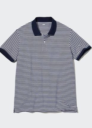 Поло в смужку uniqlo