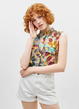 Різнокольоровий топ bershka