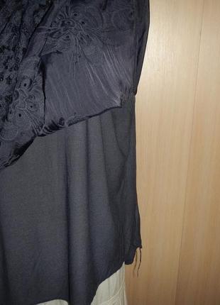 Блуза с открытыми плечами бохо этно шелк, вискоза италия5 фото