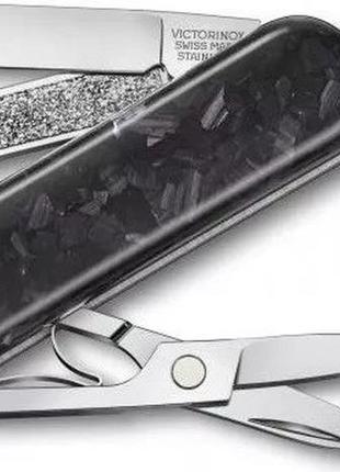 Складной нож victorinox classic sd brilliant carbon