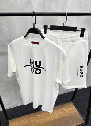 Летний белый спортивный костюм hugo boss білий літній костюм hugo boss