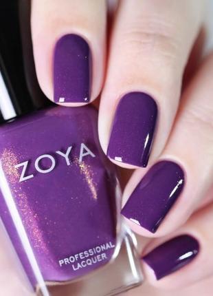 Лак для ногтей zoya - tru, фиолетовый лак4 фото