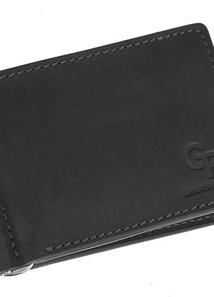 Затискач grande pelle onda 120х80х5 мм шкіра crazy horse чорний.