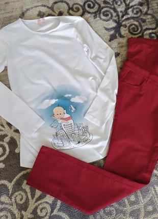Костюм для беременных, джинсы и футболка, туреченья2 фото