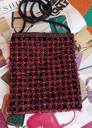 Сумочка бархат бисер offshoot