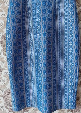 Стильна синя мереживна сукня , плаття river island2 фото