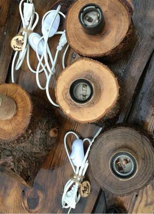 Светильник made wood бра ночник настольная hand made лампа настольная деревянный стильный актуальный тренд4 фото