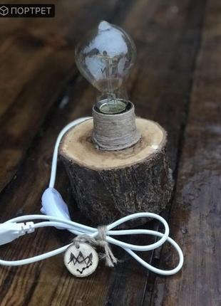 Светильник made wood бра ночник настольная hand made лампа настольная деревянный стильный актуальный тренд3 фото