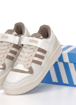 Женские кроссовки adidas forum beige brown 38-39-40