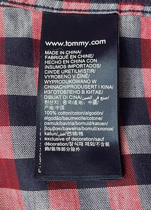 Сорочка\рубашка tommy hilfiger 80`s two ply cotton checked shirt7 фото