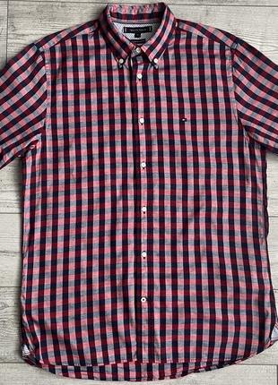 Сорочка\рубашка tommy hilfiger 80`s two ply cotton checked shirt3 фото