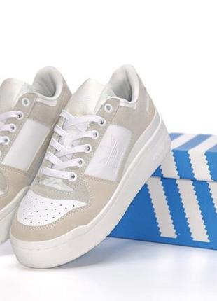 Женские кроссовки adidas forum white beige 36-37-38-39