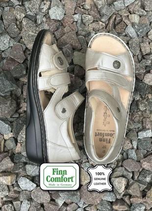 Кожаные ортопедические сандалии босоножки finn comfort(немечки) 37р.1 фото