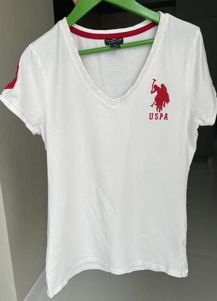 Фирменная футболка uspa polo в новом состоянии