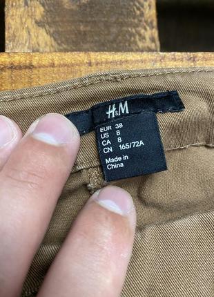 Жіночі повсякденні штани (брюки) h&m (ейч енд ем мрр ідеал оригінал коричневі)4 фото