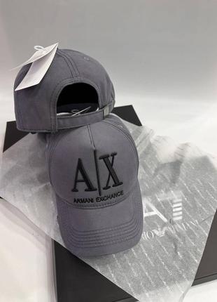 Серая кепка armani exchange сіра унісекс кепка armani exchange