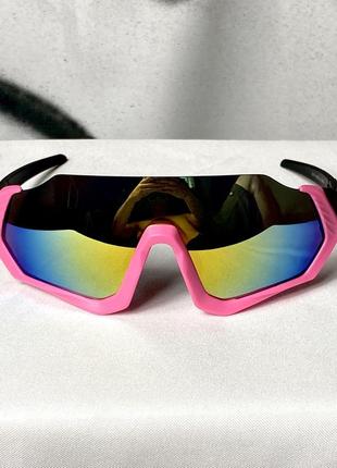 Очки треккинговые солнце защитные вело очки 2023 очки разноцветные с разноцветными линзами спортивные очки с луной модные очки2 фото