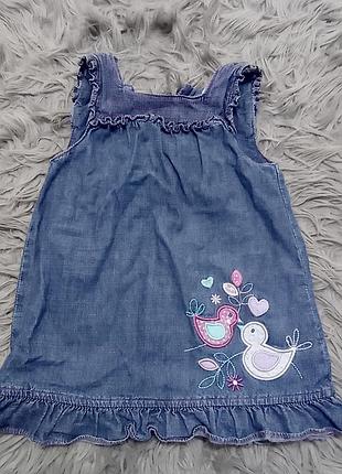 Джинсовый сарафан m&co baby