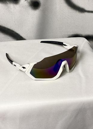 Очки треккинговые солнце защитные вело очки 2023 очки разноцветные с разноцветными линзами спортивные очки с луной модные очки oakley3 фото