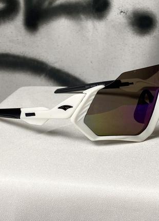 Очки треккинговые солнце защитные вело очки 2023 очки разноцветные с разноцветными линзами спортивные очки с луной модные очки oakley6 фото