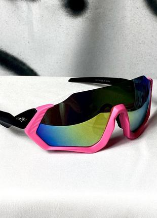 Очки треккинговые солнце защитные вело очки 2023 очки разноцветные с разноцветными линзами спортивные очки с луной модные очки4 фото