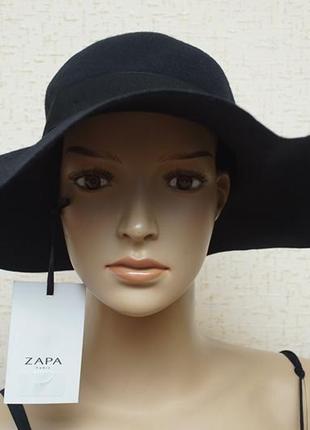 Шляпа zapa paris (франция), темно синего цвета.