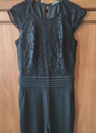 Нарядный черный комбинезон от esprit