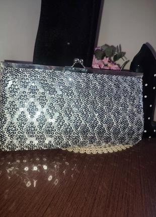 Клатч в пайетках и бисер очень красивый tie rack