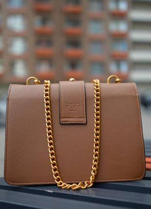 Сумочка pinko classic love bag icon simply brown2 фото