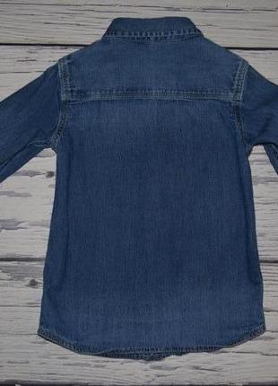 2 - 3 года 98 см фирменная обалденная джинсовая рубашка моднику rebel рейбел7 фото
