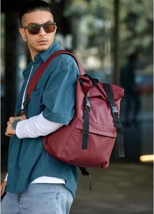 Чоловічий рюкзак ролл sambag rolltop milton бордо