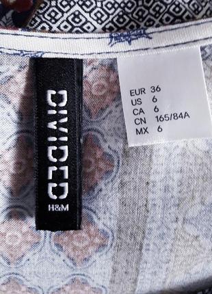 Подовжена блуза, туніка, 42-44, найтонша натуральна віскоза, divided by h&amp;m6 фото